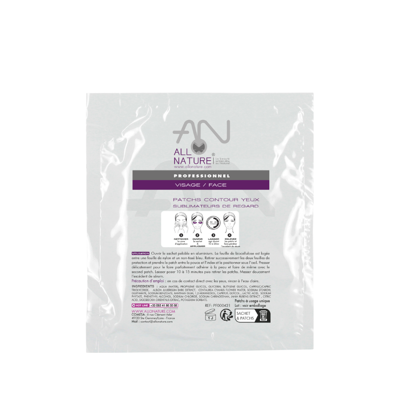Patchs Yeux Biocellulosiques 2 x 4 soins– Décongestionnant & Lissant