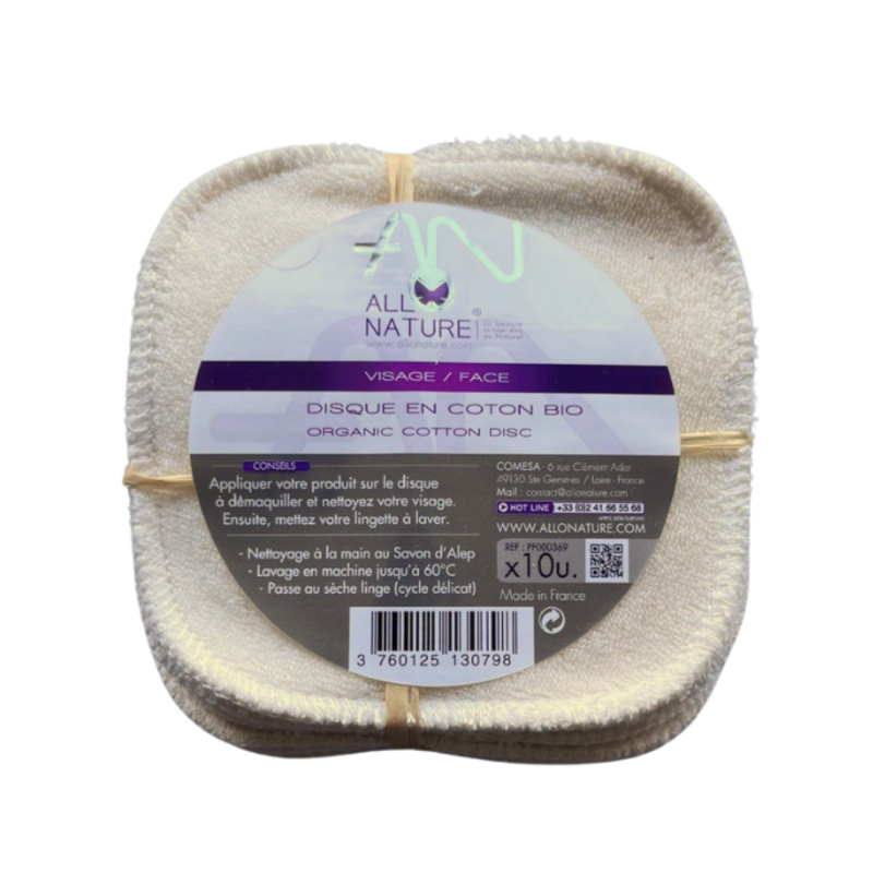 Carré cotons Démaquillants Bio – Lavables