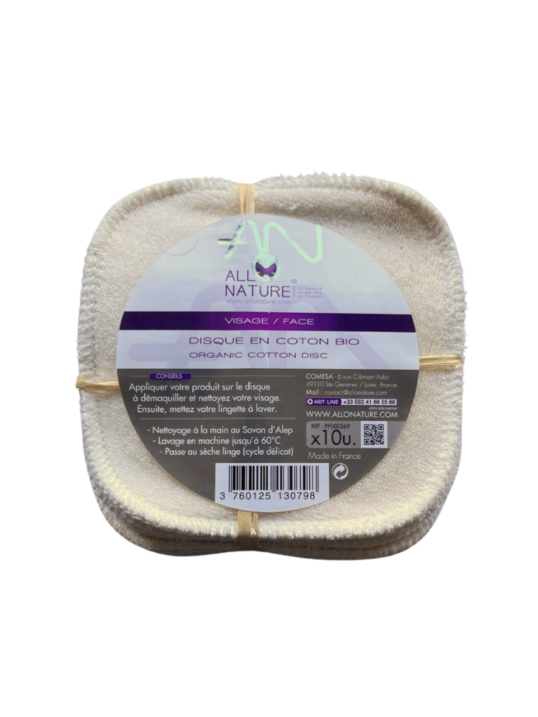 Carré cotons Démaquillants Bio – Lavables