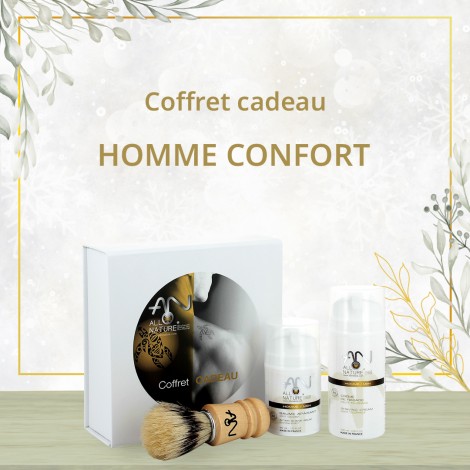 Coffret cadeau Luxe - Savon de rasage & Rasoir de sûreté